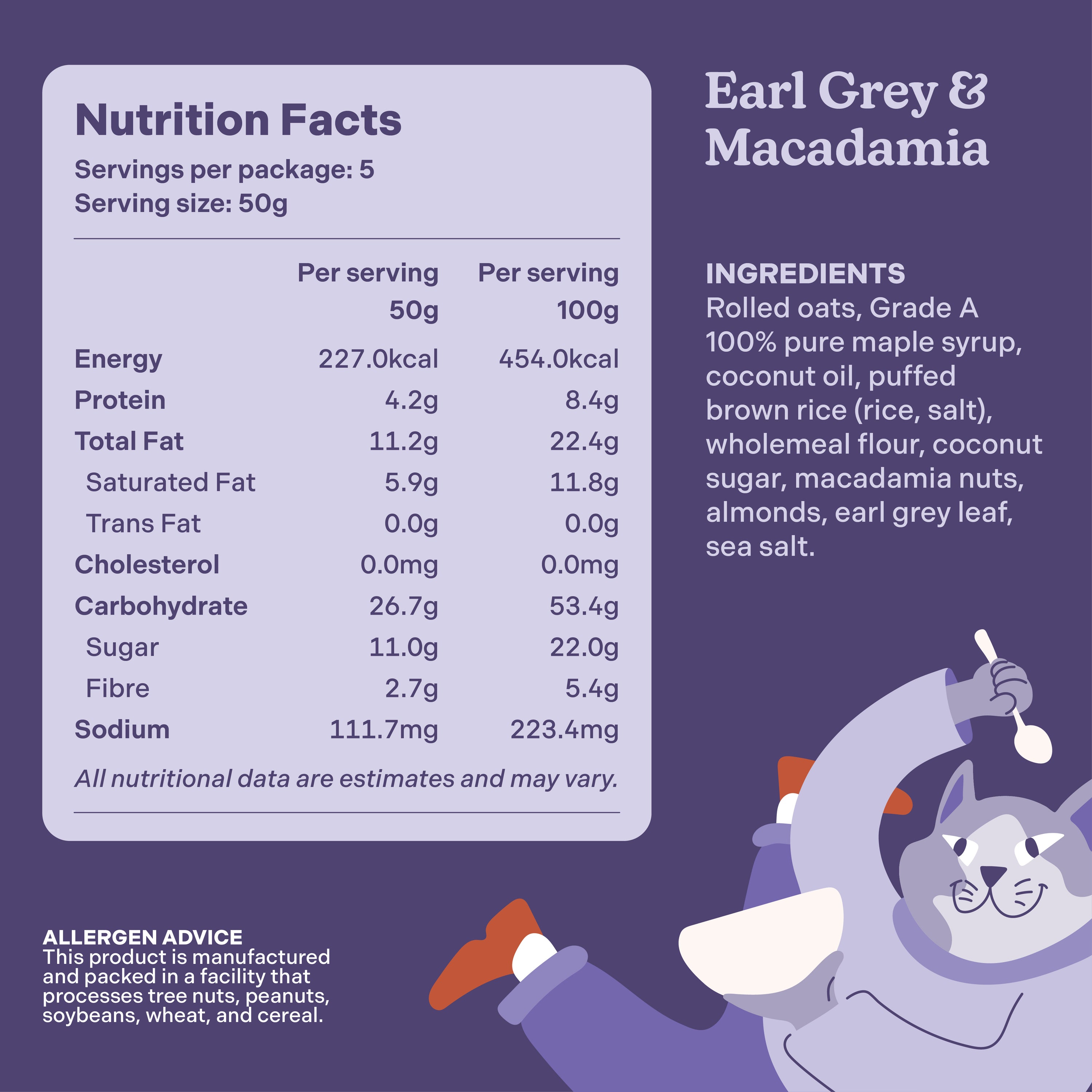 Earl Grey & Macadamia Granola