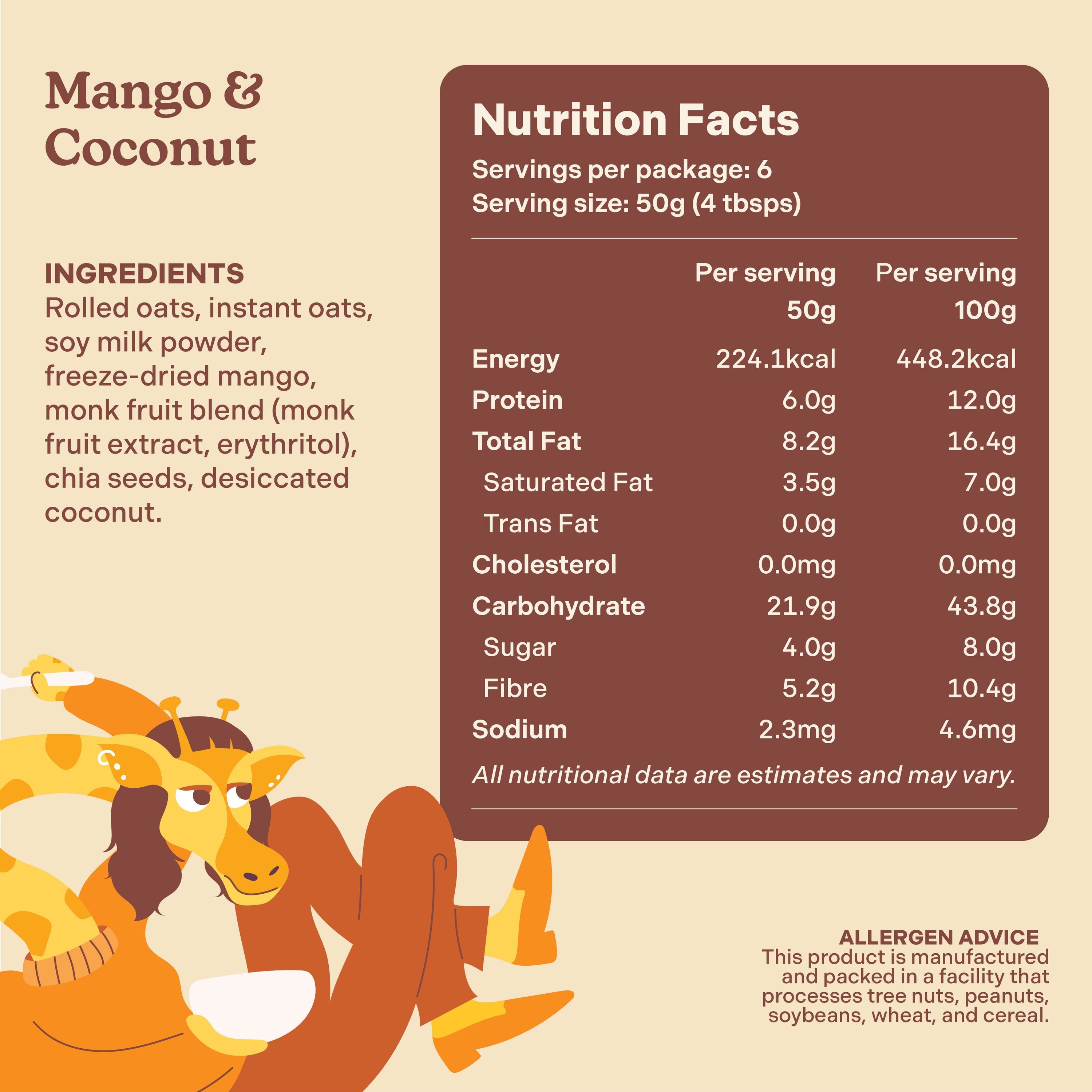 Mango & Coconut Overnight Oats